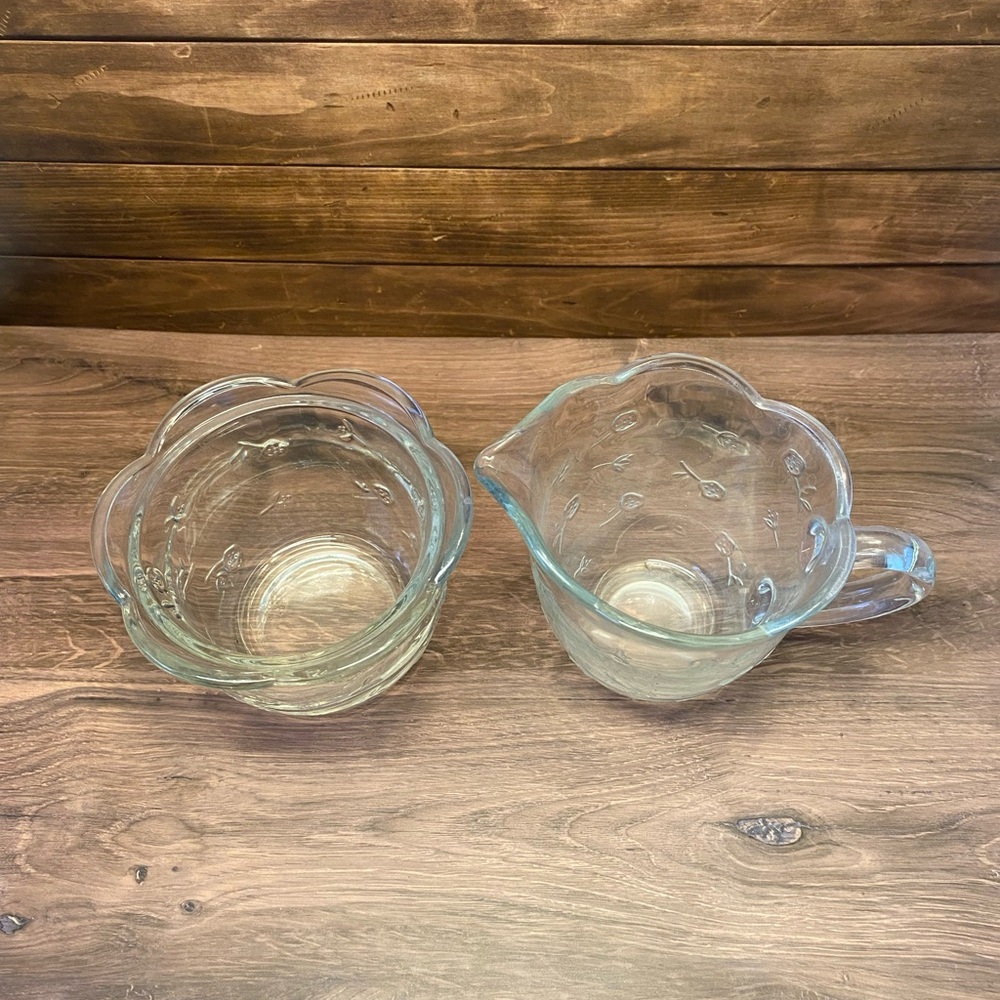 Savannah Anchor Hocking Sugar and Creamer - Picture 2 of 9